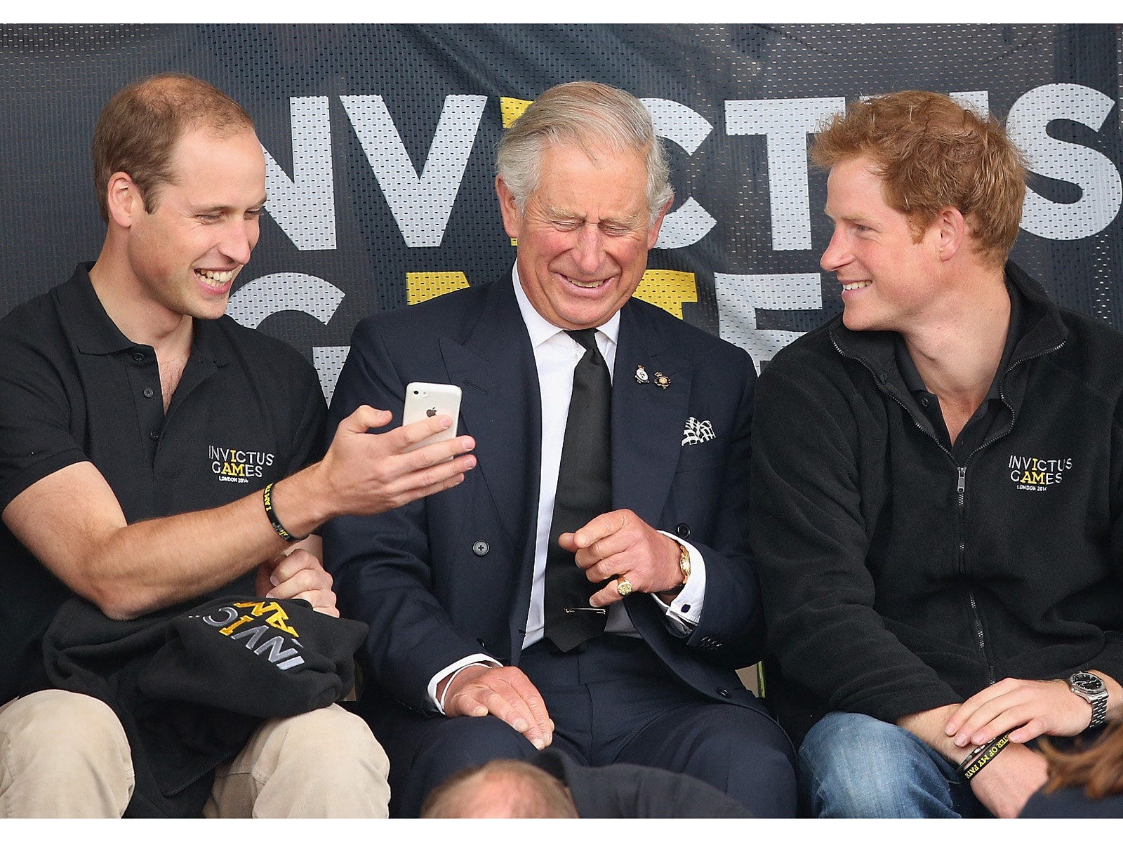 ウィリアム王子(Prince William)、チャールズ皇太子(Prince Charles)、ヘンリー王子(Prince Henry) photo Getty Images
